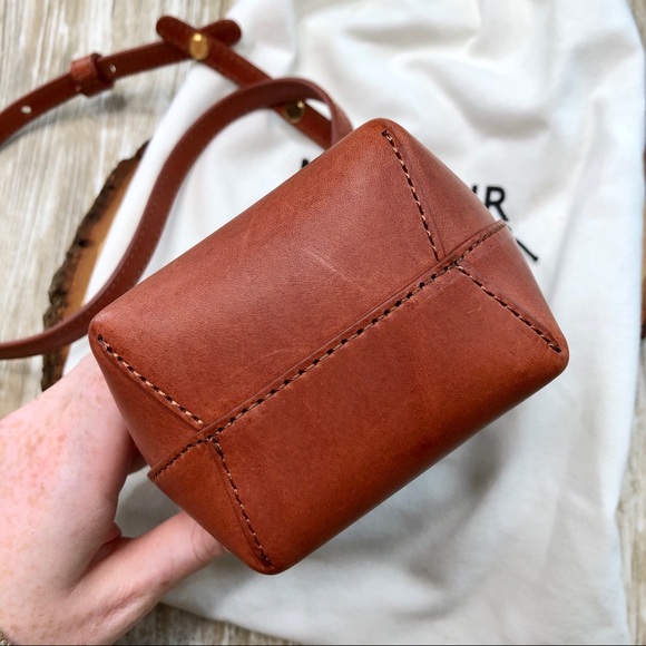 NWT MANSUR GAVRIEL Baby Bucket Bag Brandy Leather - Picture 8 of 15